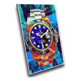 Quadro Relógio Rolex Moderno C moldura