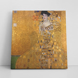 Quadro Retrato De Adele Bloch bauer I Gustav Klimt 100x100cm