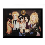 Quadro Rock Banda Guns N Roses Poster Moldurado