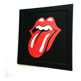 Quadro Rolling Stones Lingua Logotipo Quadros Decorativos