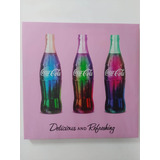 Quadro Rosa Coca Cola Retrô 51 X 50 Cm