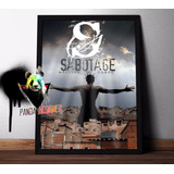Quadro Sabotage Maestro Do Canão Rap Hip Hop Com Vidro