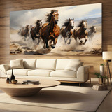 Quadro Sala Cavalos Correndo