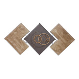 Quadro Sala Sofa Estilo Abstrato Feito A Mão Marrom E Bege