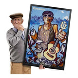 Quadro Samba E Pagode Bezerra Cartola Rock Com Moldura A1