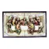 Quadro Santa Ceia Páscoa Moldurado Religioso Antigo 40cm