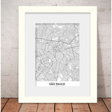 Quadro Sao Paulo Mapa
