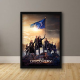 Quadro Serie Star Trek Discovery A5 Moldura C Vidro