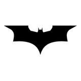 Quadro Símbolo Batman Mdf Decorativo Vazado