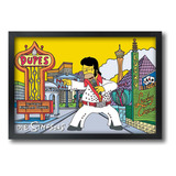 Quadro Simpsons Rock Elvis