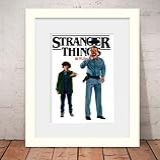 Quadro Stranger Things Série 56x46cm Vidro