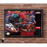 Quadro Street Fighter 2 Snes Super Nintendo Game Retro 60x42