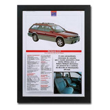 Quadro Subaru Outback 1999 Com Ficha Técnica De Revista