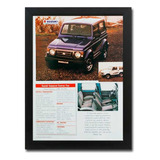 Quadro Suzuki Samurai 1999 Com Ficha Técnica De Revista