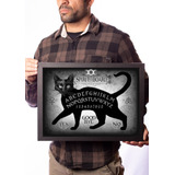 Quadro Tabuleiro Ouija Terror Arte Gato