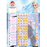 Quadro Tarefas A4 Ima Geladeira Tema Frozen Menina