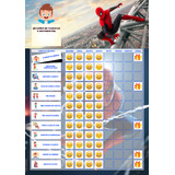 Quadro Tarefas Infantil A4 Ima Geladeira Tema Homem Aranha