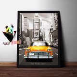 Quadro Taxi Amarelo Cidades