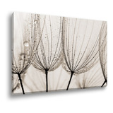 Quadro Tela Canvas Decorativo Grande Flor Dente Leão 130x90 Cor Impressão Em Alta Resolução Cor Da Armação Tecido Canvas Bordas Infinitas
