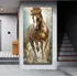 Quadro Tela Decorativo Pintura Cavalo Abstrato 119x59 Grande