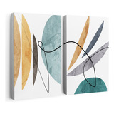 Quadro Tela Duplo Abstrato