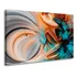 Quadro Tela Grande Colorido Abstrato Decoração Moderna Top Cor Preto Cor Da Armação Borda Infinita Ecodecor 5771 