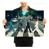 Quadro The Beatles Grande Abbey Road Banda Rock Música
