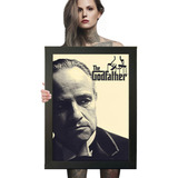 Quadro The Godfather O Poderoso Chefão Arte Poster 60x40 A2