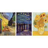 Quadro Van Gogh 3 Obras Para Sala Quarto Releituras Canvas