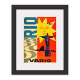 Quadro Varig Vintage Retro