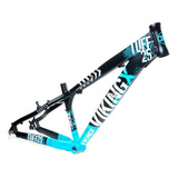 Quadro Vikingx Tuff X 25 Aro 26 Dirt Jump Preto azul