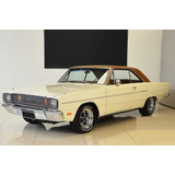 Quadro Vintage 20x30 Dodge Dart Luxo Coupê 1977 Bege
