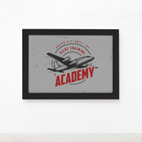 Quadro Vintage Aviao Academy
