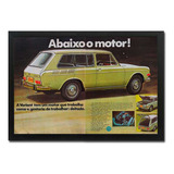 Quadro Vw Variant 1600 1970 Propaganda Original De Revista