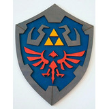 Quadro Zelda Escudo Em Relevo