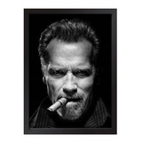 Quadros Arnold Schwarzenegger Fumando Charuto Com