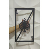 Quadros Cartas Baralho Poker Truco Sala Jogos Mdf Vazado