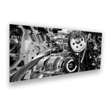 Quadros Decorativos 3 Pçs Oficina Mecânica Motor De Carro