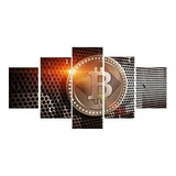 Quadros Decorativos Bitcoin Investimento Mosaico 5