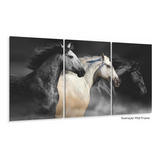 Quadros Decorativos Cavalos Fazenda 120x60 3