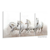 Quadros Decorativos Cavalos Fazenda Sala 120x60