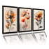 Quadros Decorativos Conjunto Flores Abstratas Quarto Sala Ys