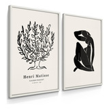 Quadros Decorativos Dupla Matisse Botânico 55x40 Com Vidros