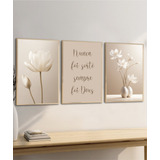 Quadros Decorativos Flores Boho
