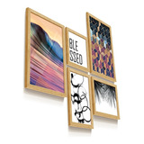 Quadros Decorativos Frases Mosaico Moderno Ondas Sala Quarto