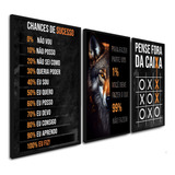 Quadros Decorativos Frases Motivacionais Escritório Sucesso