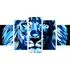 Quadros Decorativos Leao Abstrato Sala Quarto 3mm Cores Cor Q5p00152 - Azul