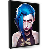 Quadros Decorativos Moderno Serie Arcane Personagem Jinx