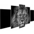 Quadros Decorativos Mosaico Leão De Judá Olhos Azuis 115x60