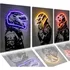 Quadros Decorativos Neon Motociclista Sala Quarto Hd Luxo